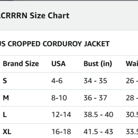 Womens Cropped Corduroy Jacket Casual Button Down Shacket Coat Fringe with Fraye - Picture 6 of 6